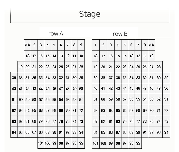 Small theater Seat layout