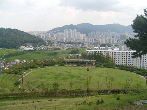 동래읍성 항공사진