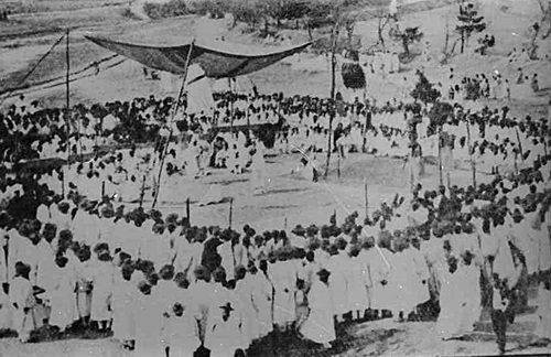 동래장날 펼쳐지는 민속 공연