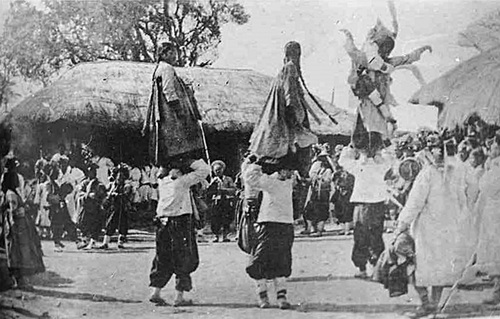 사당패 마을 공연