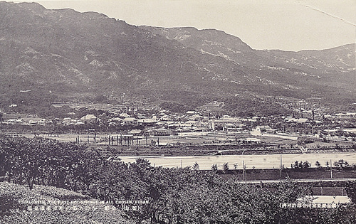 마안산에서 본 온천장(1930년대)