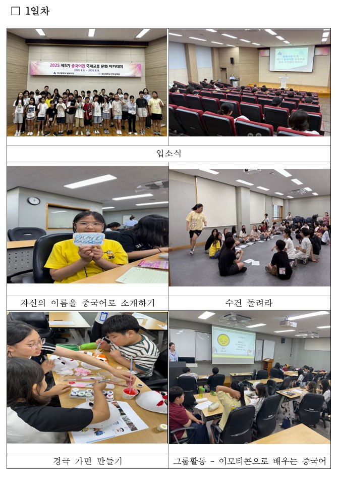  제5기 「중국어권 국제교류 문화아카데미」