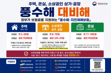 2026년 풍수해·지진재해보험